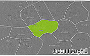 Physical 3D Map of Anping, desaturated