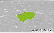 Physical 3D Map of Anping, lighten, desaturated