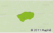 Physical 3D Map of Anping, lighten