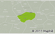 Physical 3D Map of Anping, lighten, semi-desaturated