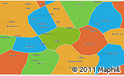 Physical 3D Map of Anping, political outside