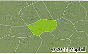 Physical 3D Map of Anping, semi-desaturated