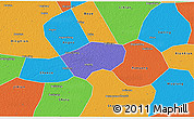 Political 3D Map of Anping