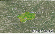 Satellite 3D Map of Anping, semi-desaturated