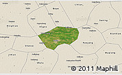 Satellite 3D Map of Anping, shaded relief outside