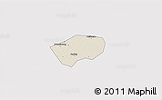 Shaded Relief 3D Map of Anping, cropped outside