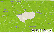 Shaded Relief 3D Map of Anping, physical outside
