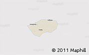 Shaded Relief 3D Map of Anping, single color outside