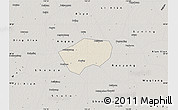 Shaded Relief Map of Anping, semi-desaturated