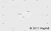 Silver Style Map of Anping, single color outside