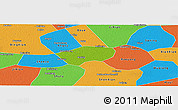 Physical Panoramic Map of Anping, political outside