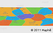 Political Panoramic Map of Anping