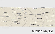 Shaded Relief Panoramic Map of Anping