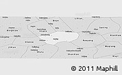 Silver Style Panoramic Map of Anping