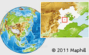 Physical Location Map of Baoding Shi, highlighted parent region