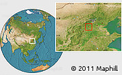 Satellite Location Map of Baoding Shi