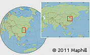 Savanna Style Location Map of Baoding Shi, within the entire country