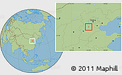 Savanna Style Location Map of Baoding Shi