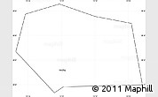 Blank Simple Map of Baoding Shi, cropped outside