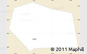 Classic Style Simple Map of Baoding Shi, single color outside