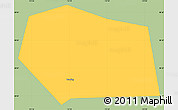 Savanna Style Simple Map of Baoding Shi, single color outside