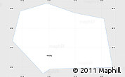 Silver Style Simple Map of Baoding Shi, single color outside