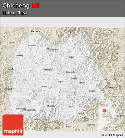 Classic Style 3D Map of Chicheng