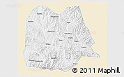 Classic Style 3D Map of Chicheng, single color outside