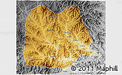 Physical 3D Map of Chicheng, desaturated