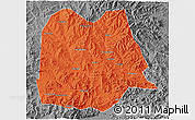 Political 3D Map of Chicheng, desaturated