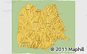 Savanna Style 3D Map of Chicheng, single color outside