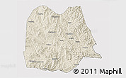 Shaded Relief 3D Map of Chicheng, cropped outside