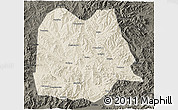 Shaded Relief 3D Map of Chicheng, darken
