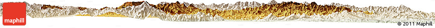 Physical Horizon Map of Chicheng, lighten