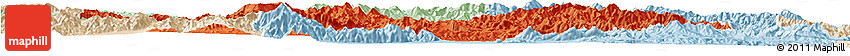 Political Horizon Map of Chicheng, lighten