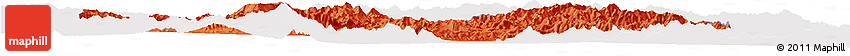 Political Horizon Map of Chicheng, single color outside