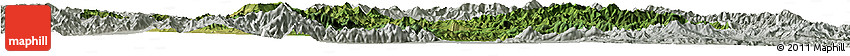 Satellite Horizon Map of Chicheng, lighten, semi-desaturated