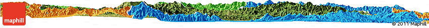 Satellite Horizon Map of Chicheng, political outside