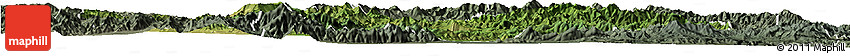Satellite Horizon Map of Chicheng, semi-desaturated