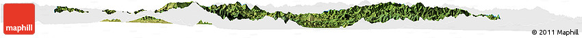 Satellite Horizon Map of Chicheng, single color outside
