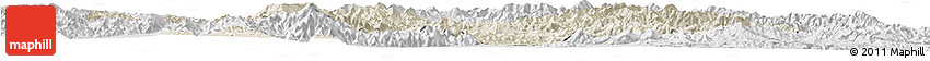 Shaded Relief Horizon Map of Chicheng, lighten, desaturated Shaded Relief Horizon Map of Chicheng, lighten, desaturated