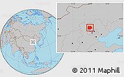 Gray Location Map of Chicheng