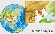 Physical Location Map of Chicheng, highlighted parent region