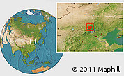 Satellite Location Map of Chicheng