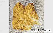 Physical Map of Chicheng, lighten, semi-desaturated