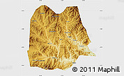 Physical Map of Chicheng, single color outside