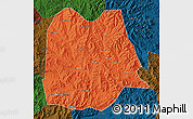 Political Map of Chicheng, darken