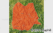 Political Map of Chicheng, satellite outside