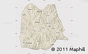 Shaded Relief Map of Chicheng, cropped outside