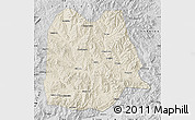 Shaded Relief Map of Chicheng, desaturated